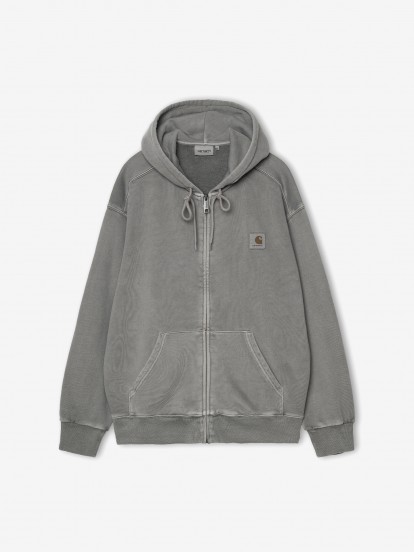 Chaqueta con Capucha Carhartt WIP Nelson Gris (Garment Dyed)