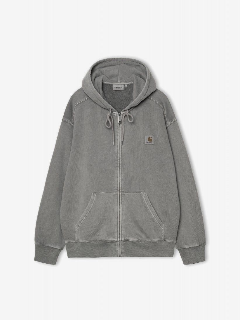Chaqueta con Capucha Carhartt WIP Nelson Gris (Garment Dyed)