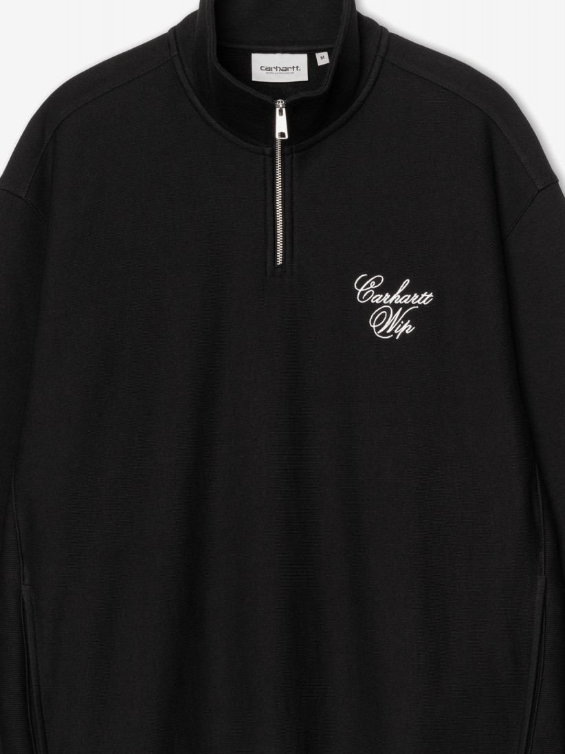 Camisola com Fecho Carhartt WIP Longhand Preta Camisola com Fecho Carhartt WIP Longhand Preta