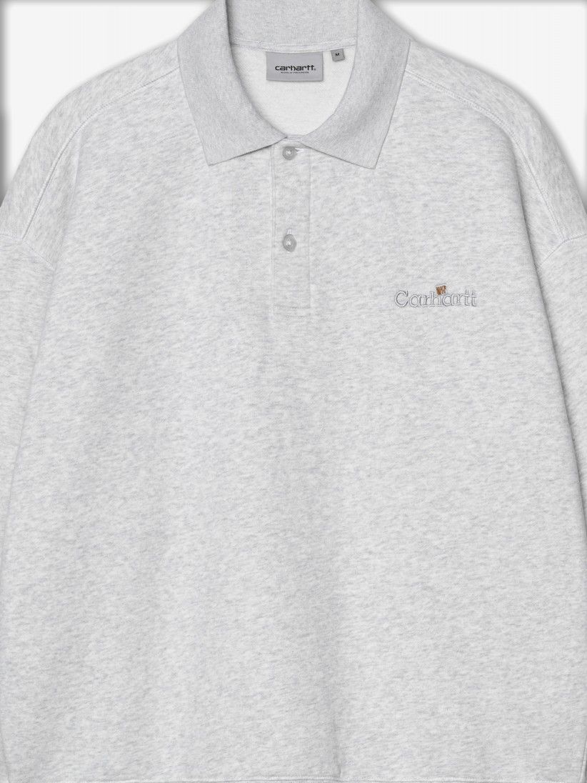 Camisola Polo Carhartt WIP Label Cinzenta