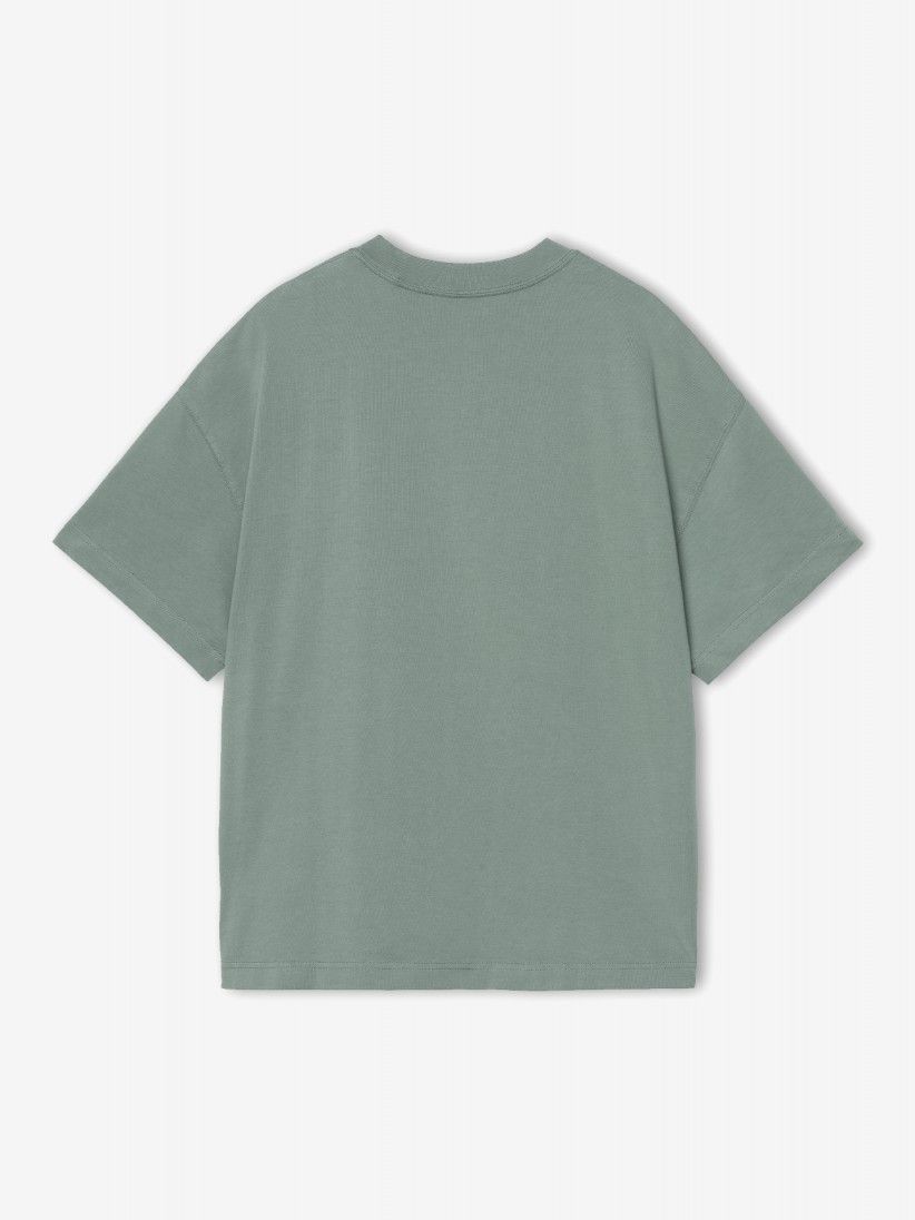 T-shirt Carhartt WIP Link Script Verde T-shirt Carhartt WIP Link Script Verde