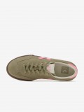 Zapatillas VEJA Volley Caqui y Rosa De Gamuza