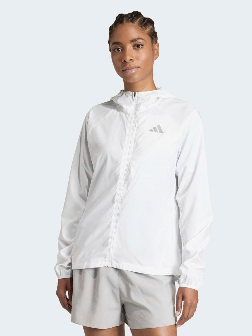 Casaco com Capuz de Running Adidas Adi365 Essentials W Branco