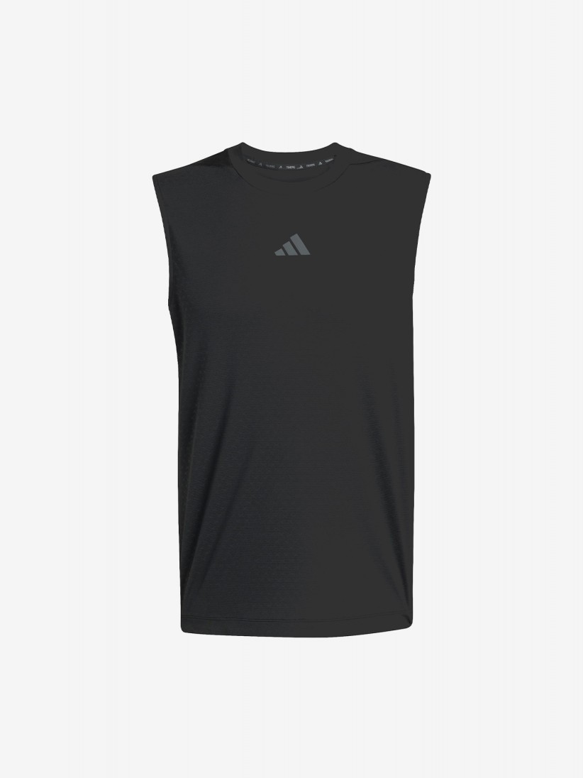 Camiseta de Tirantes de Entrenamiento Adidas D4T Power 3-Stripes Negra