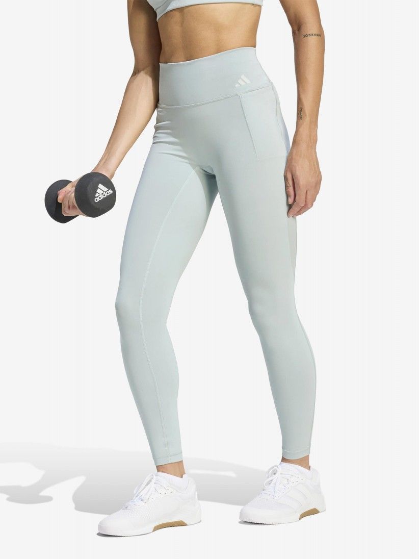 Leggings de Treino Adidas Optime Workout Climacool W Verdes Leggings de Treino Adidas Optime Workout Climacool W Verdes