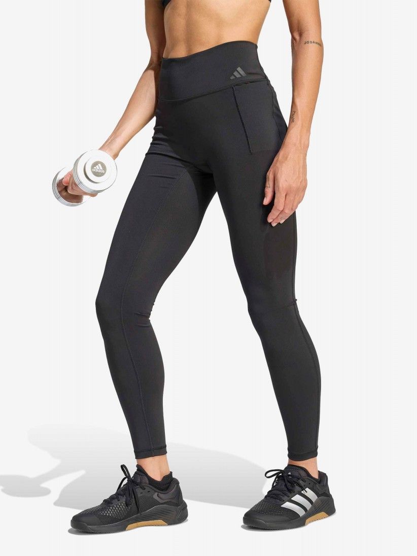Leggings de Treino Adidas Optime Workout Climacool W Pretas