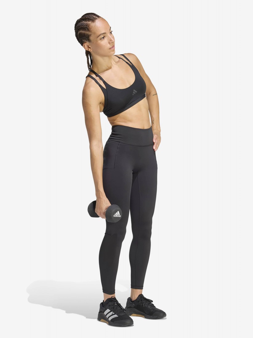 Leggings de Treino Adidas Optime Workout Climacool W Pretas