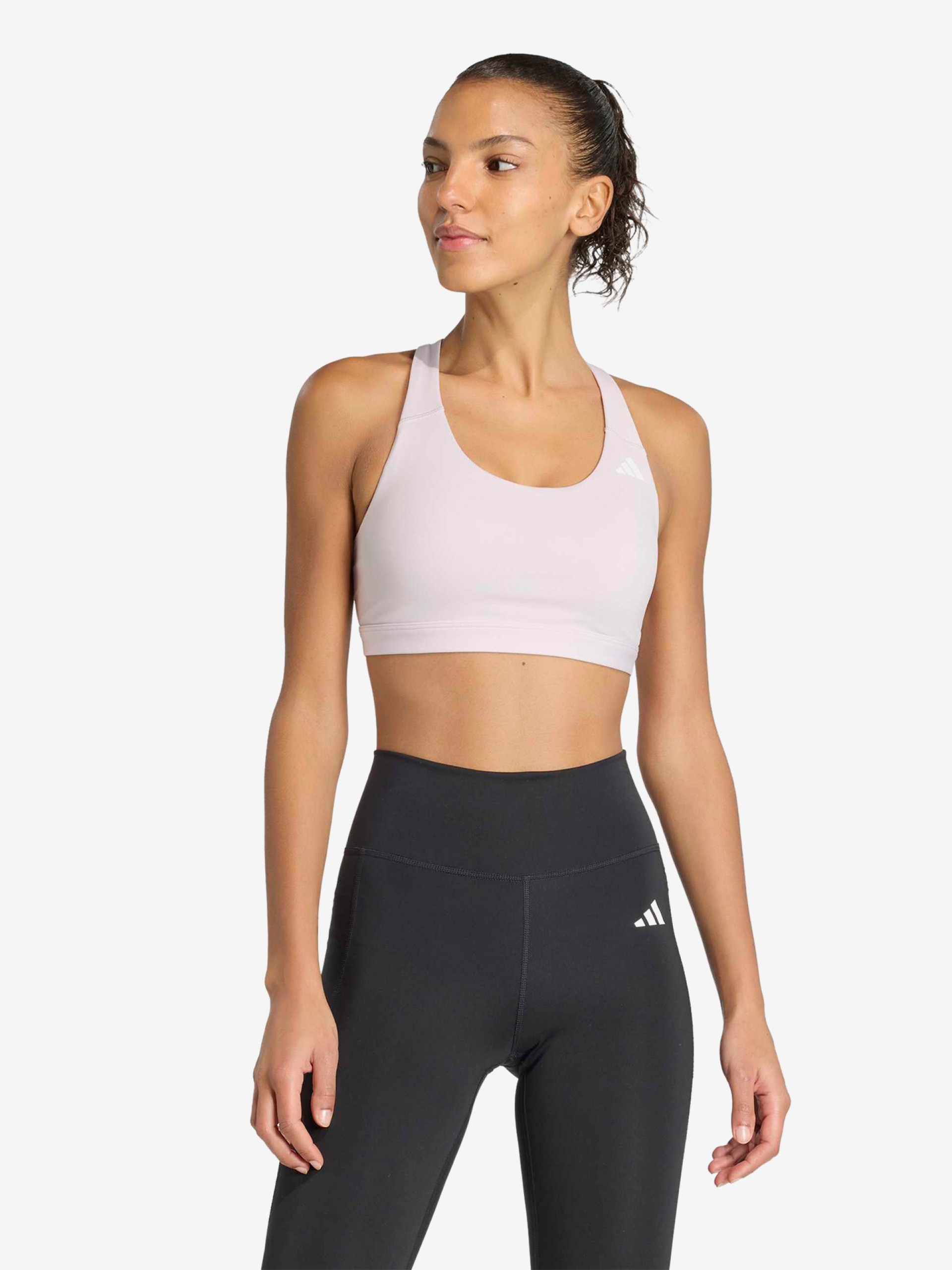 Sujetador Deportivo Adidas Optime Essentials Sujeción Media W Lila