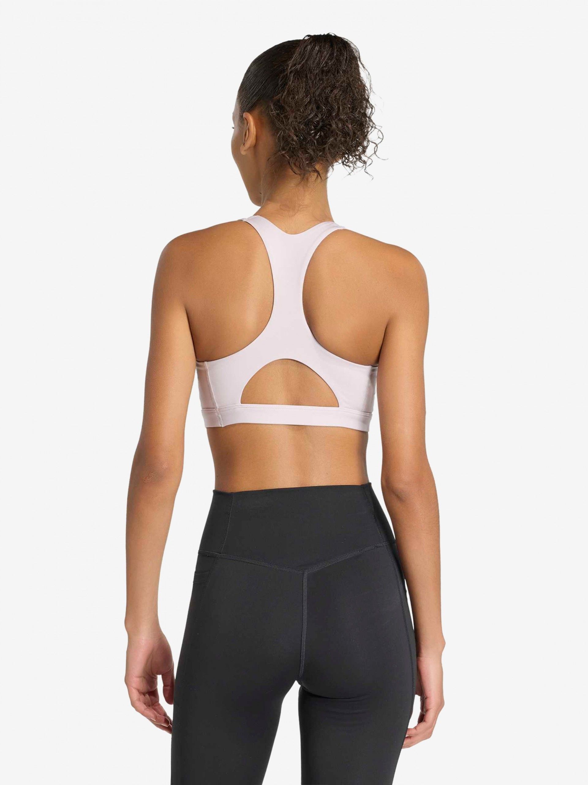 Sujetador Deportivo Adidas Optime Essentials Sujeción Media W Lila