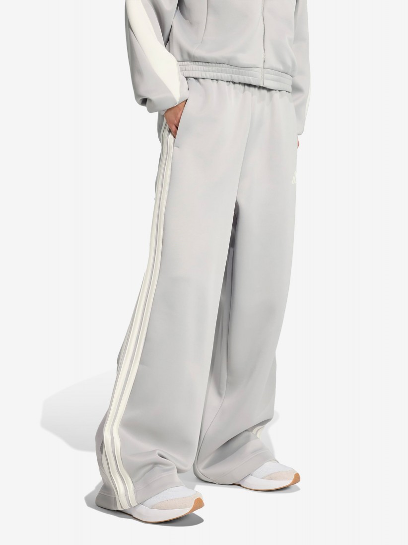 Calças Adidas Stadium 3-Stripes W Cinzentas Calças Adidas Stadium 3-Stripes W Cinzentas