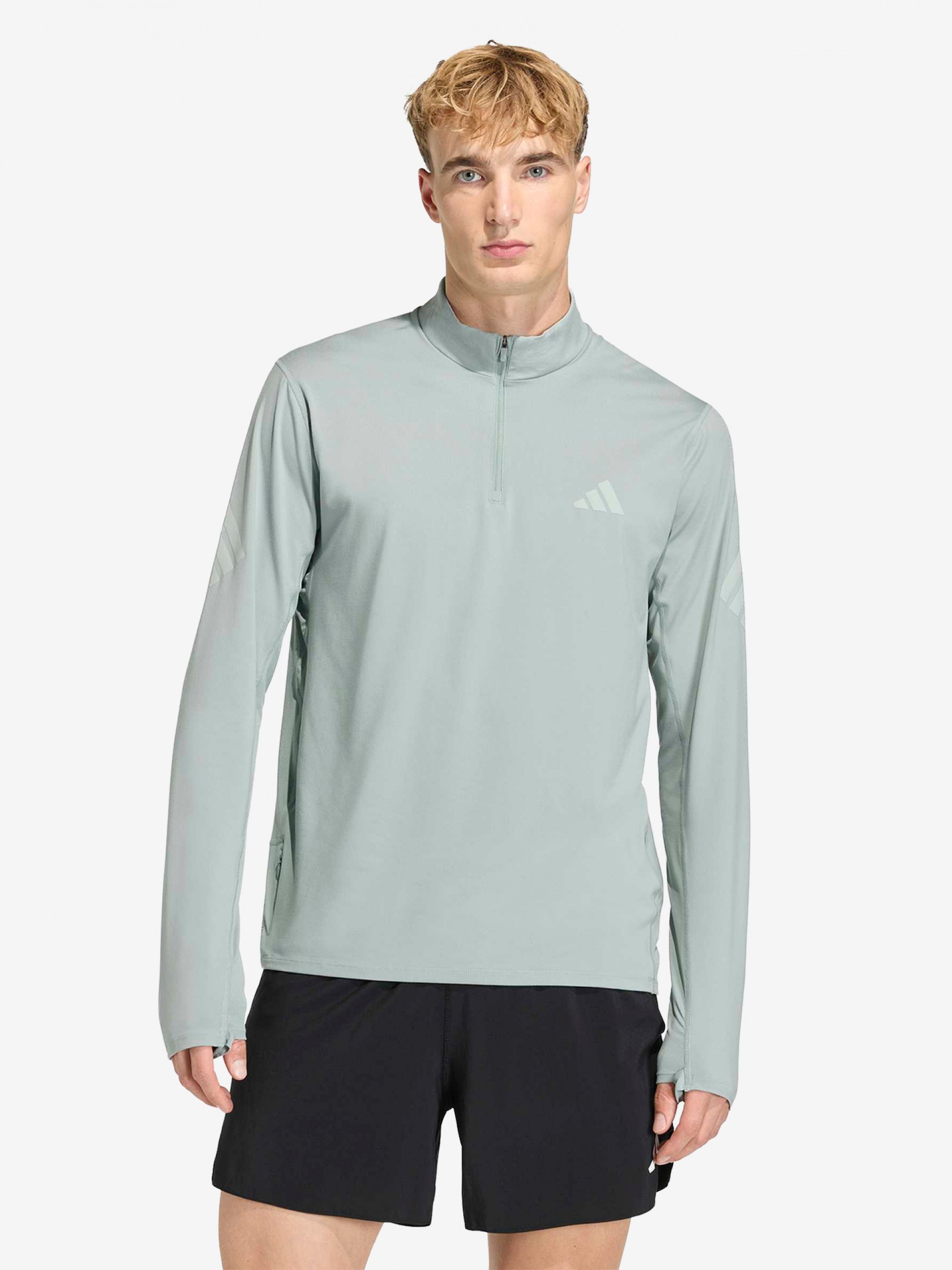 Camisola com Fecho de Running Adidas Adi365 Iconic Climacool Verde