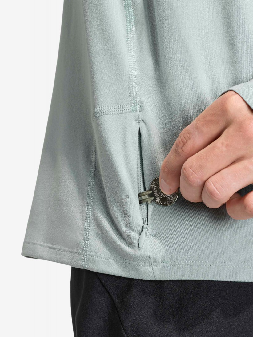 Camisola com Fecho de Running Adidas Adi365 Iconic Climacool Verde Camisola com Fecho de Running Adidas Adi365 Iconic Climacool Verde