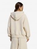 Adidas Soft Lux W Beige Hooded Jacket Adidas Soft Lux W Beige Hooded Jacket