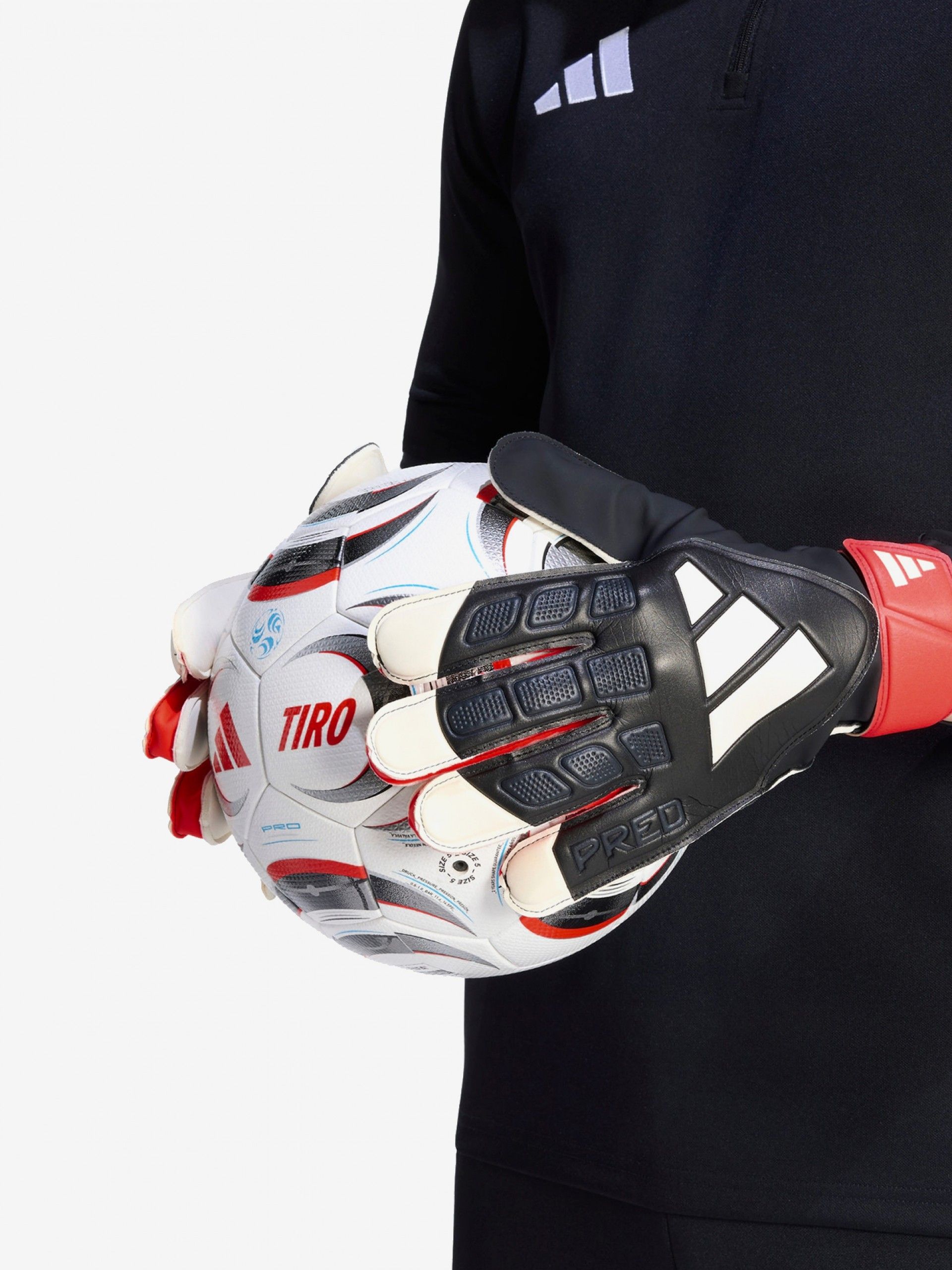 Adidas Predator Black and Red Training Goalkeeper Gloves