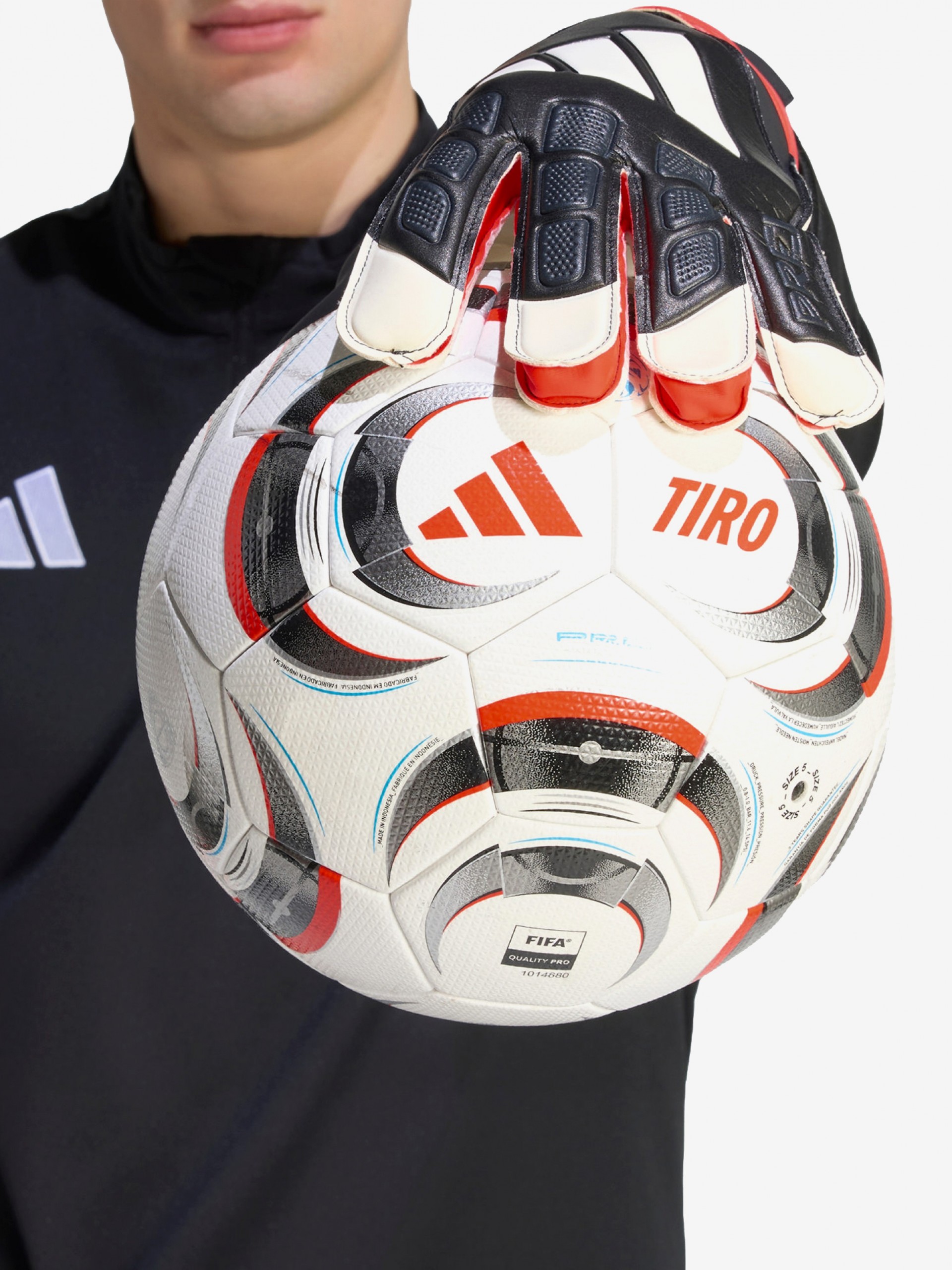 Adidas Predator Black and Red Training Goalkeeper Gloves
