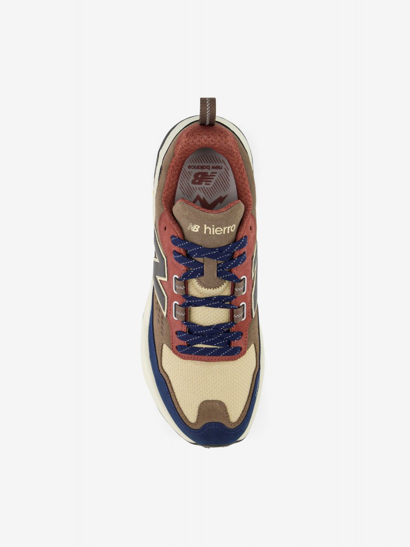 New Balance Fresh Foam X Hierro Trek Brown, Burgundy and Blue Trail Trainers For Men