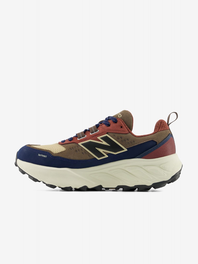 New Balance Fresh Foam X Hierro Trek Brown, Burgundy and Blue Trail Trainers For Men
