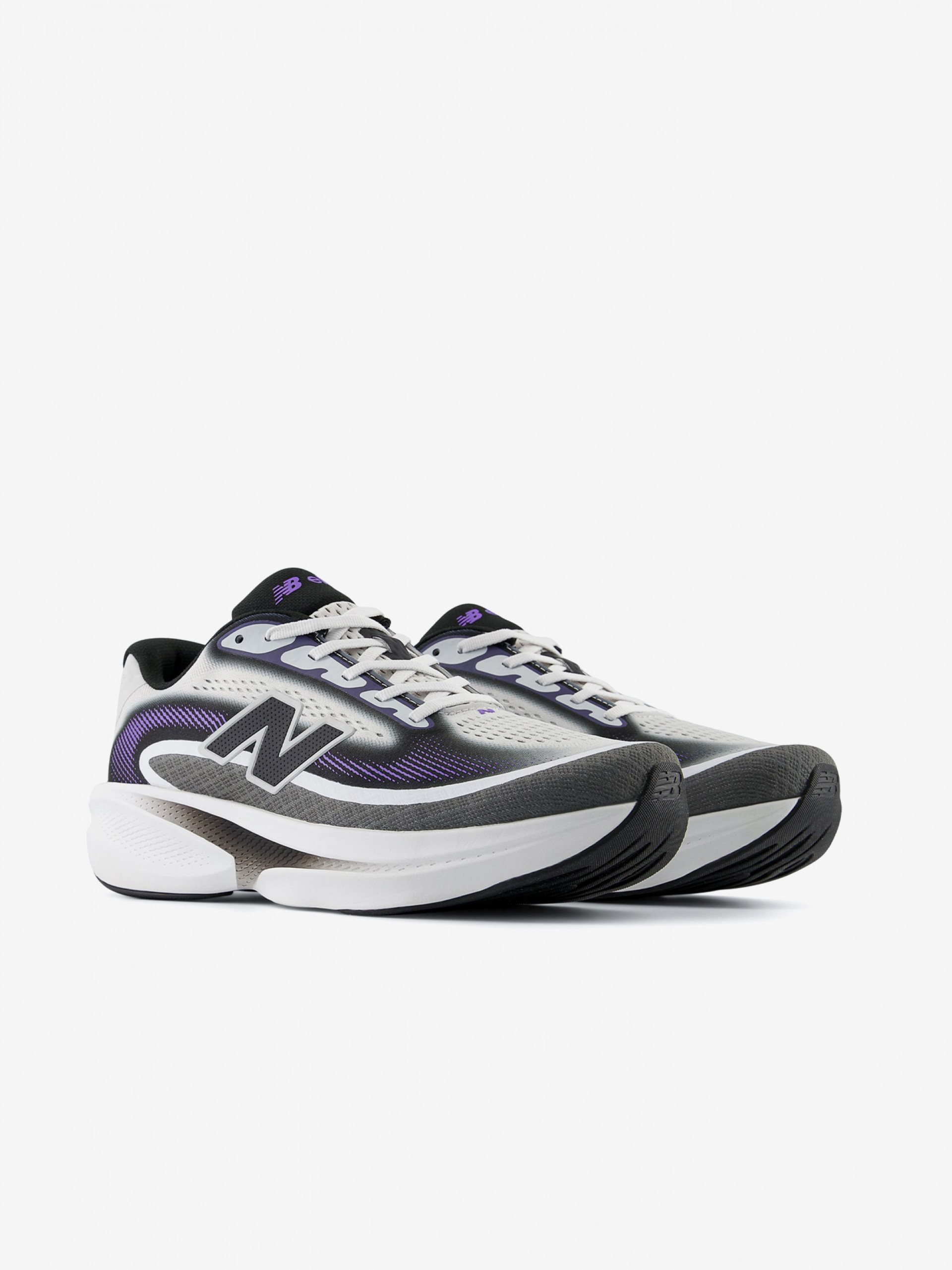 New Balance Ellipse v1 White, Purple and Black Running Trainers For Men