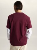 Vans Left Chest II Loose Burgundy T-shirt