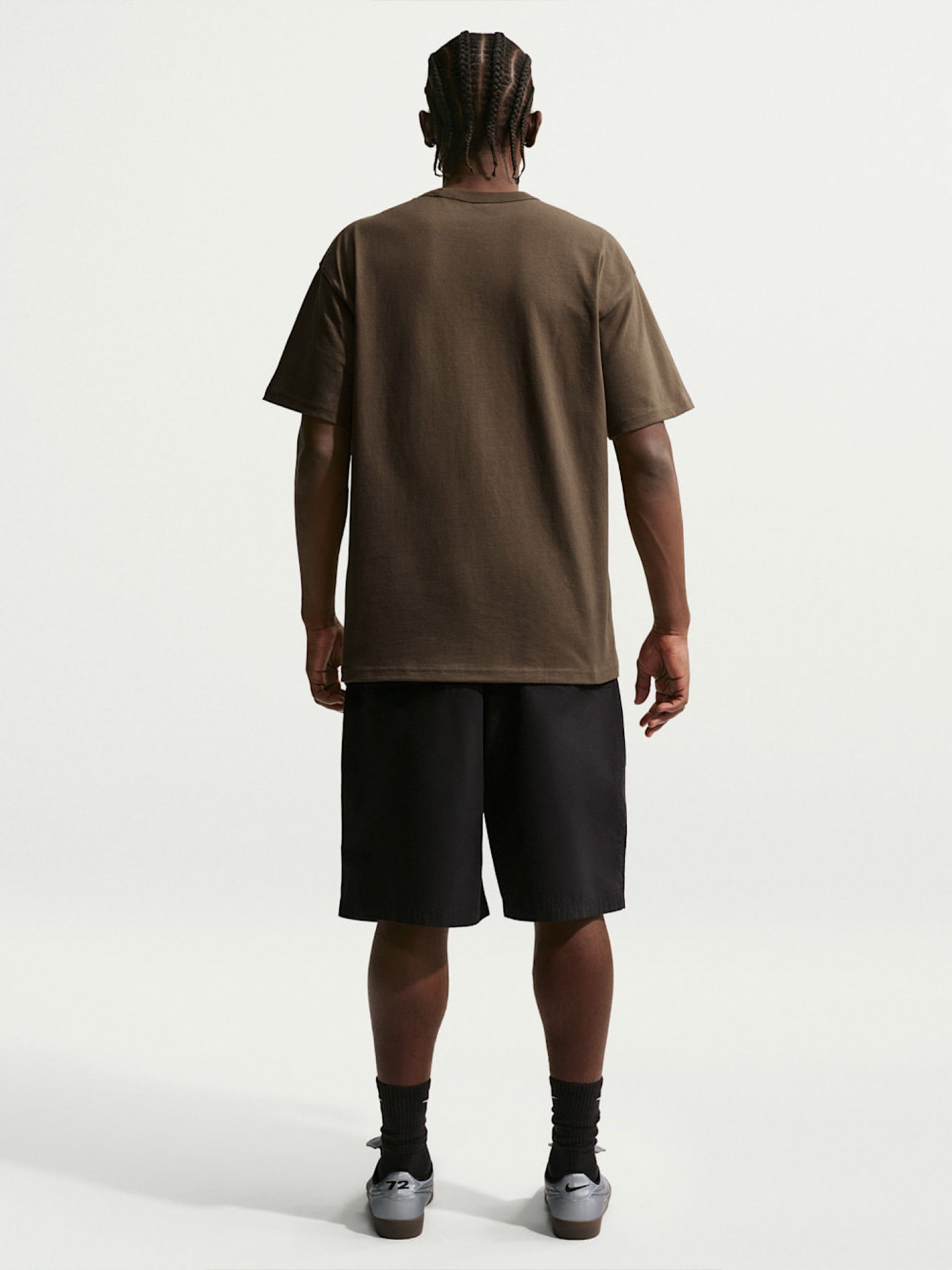 Nike Sportswear Premium Brown T-shirt For Men