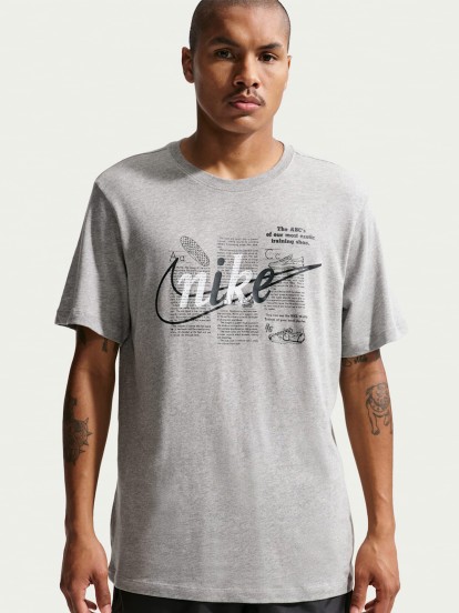Camiseta Nike Sportswear Celebrate Brand Gris Para Hombre