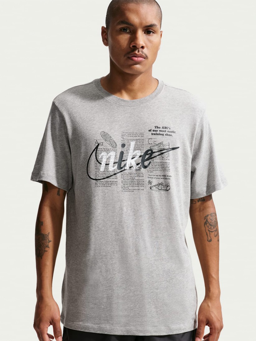 Camiseta Nike Sportswear Celebrate Brand Gris Para Hombre