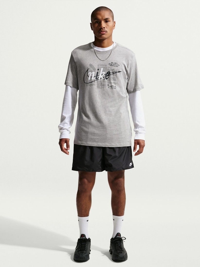 Camiseta Nike Sportswear Celebrate Brand Gris Para Hombre