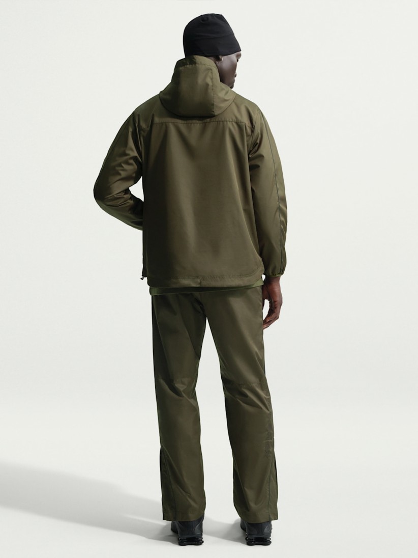 Nike Sportswear Shox Green Hooded Windbreaker Jacket For Men Nike Sportswear Shox Green Hooded Windbreaker Jacket For Men