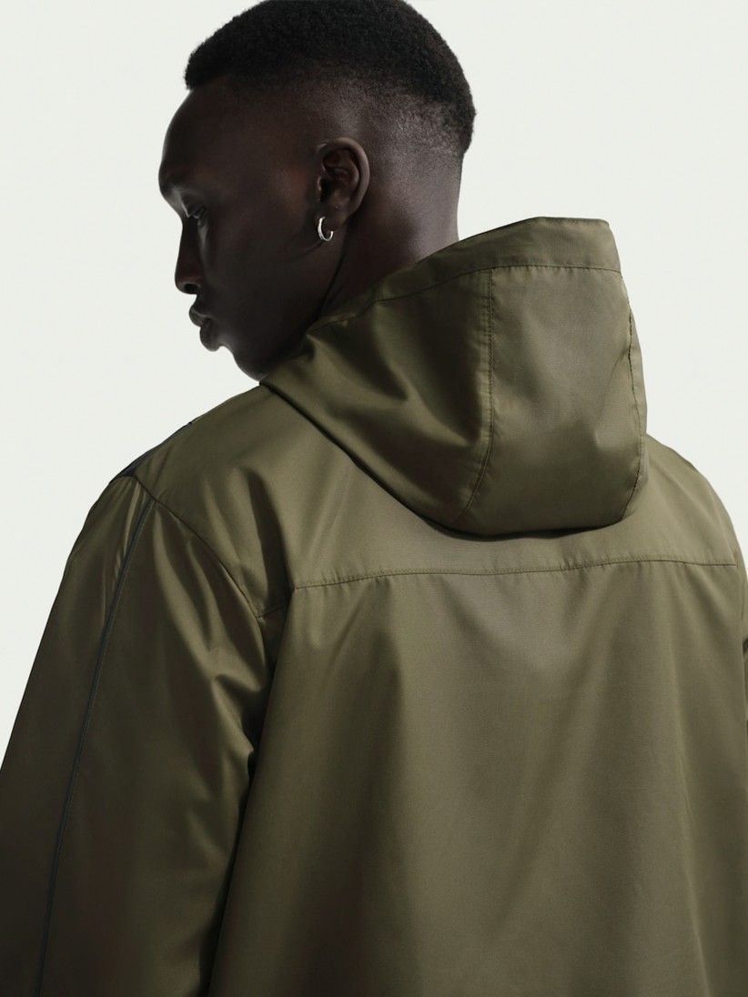 Nike Sportswear Shox Green Hooded Windbreaker Jacket For Men Nike Sportswear Shox Green Hooded Windbreaker Jacket For Men