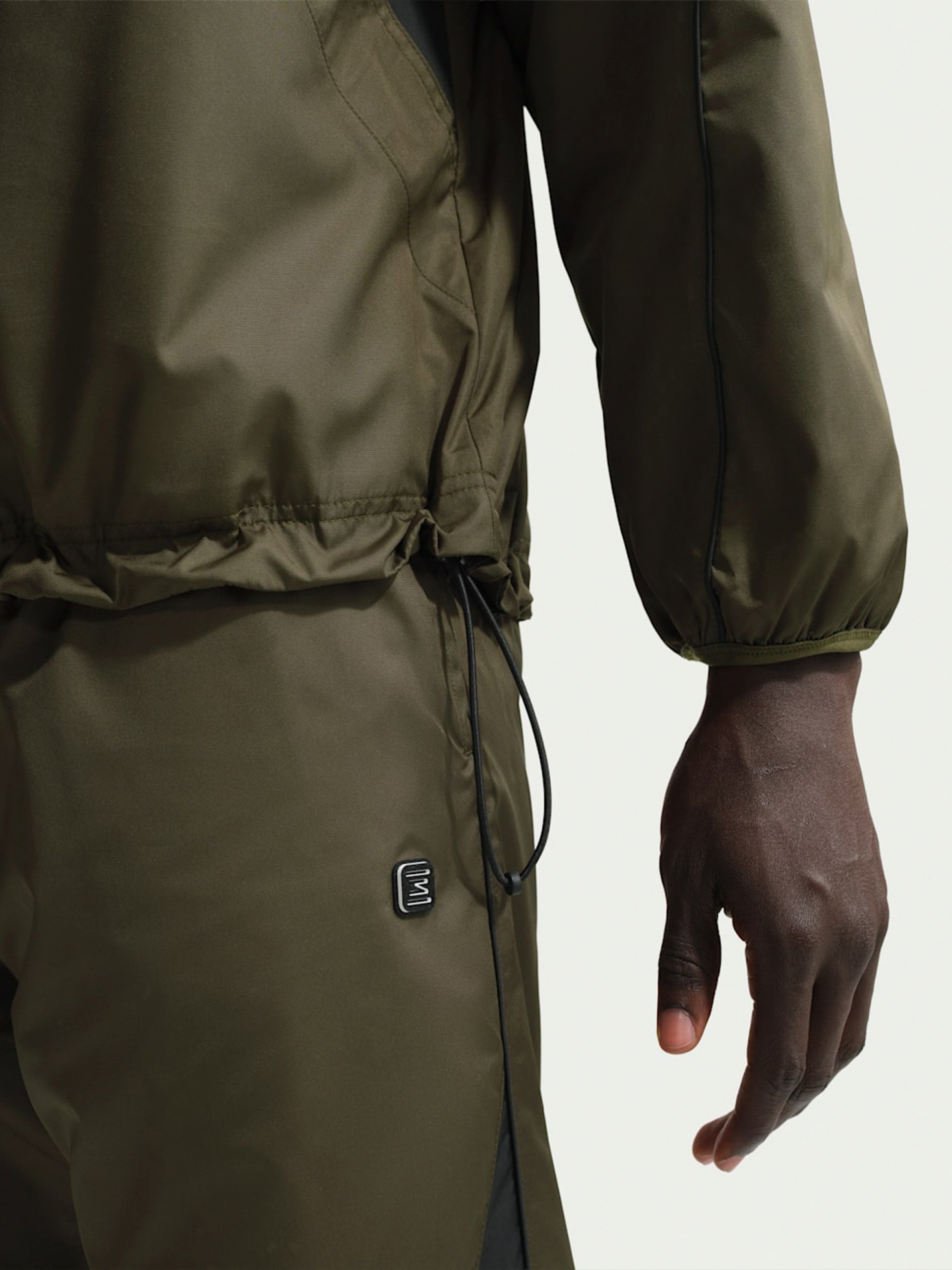 Nike Sportswear Shox Green Hooded Windbreaker Jacket For Men