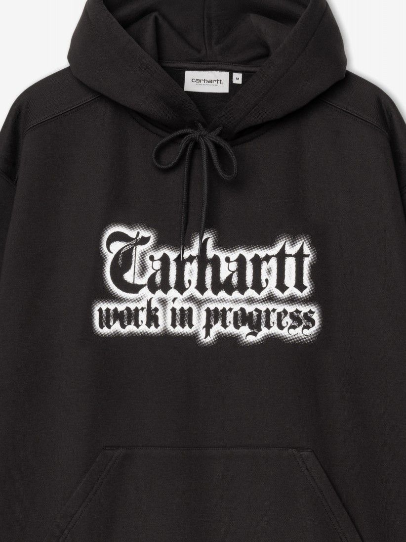 Sudadera con Capucha Carhartt WIP World Tour Negra Sudadera con Capucha Carhartt WIP World Tour Negra