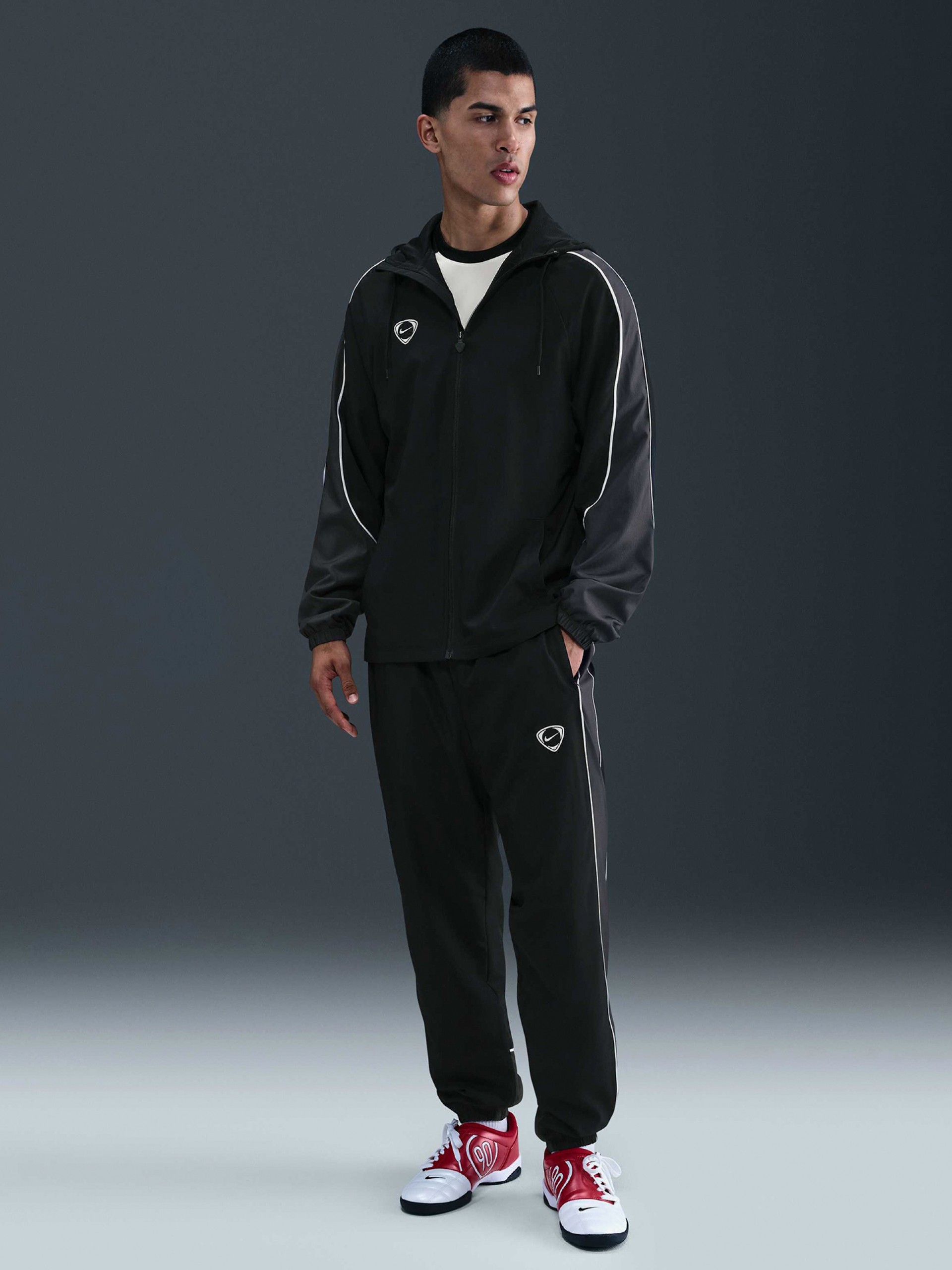Nike Academy+ Black and Grey Football Trousers For Men