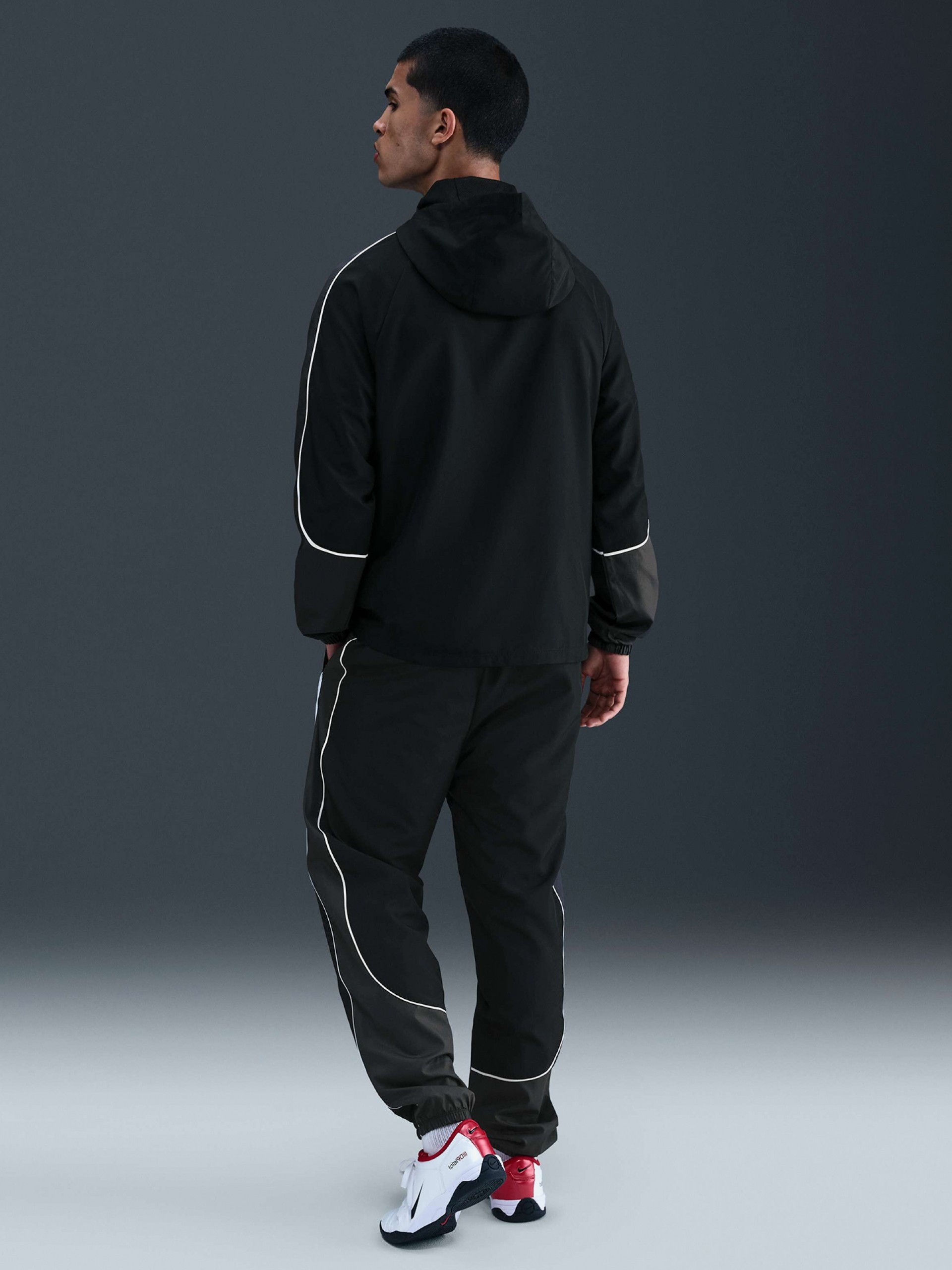 Pantalones de Fútbol Nike Academy+ Negros y Grises Para Hombre