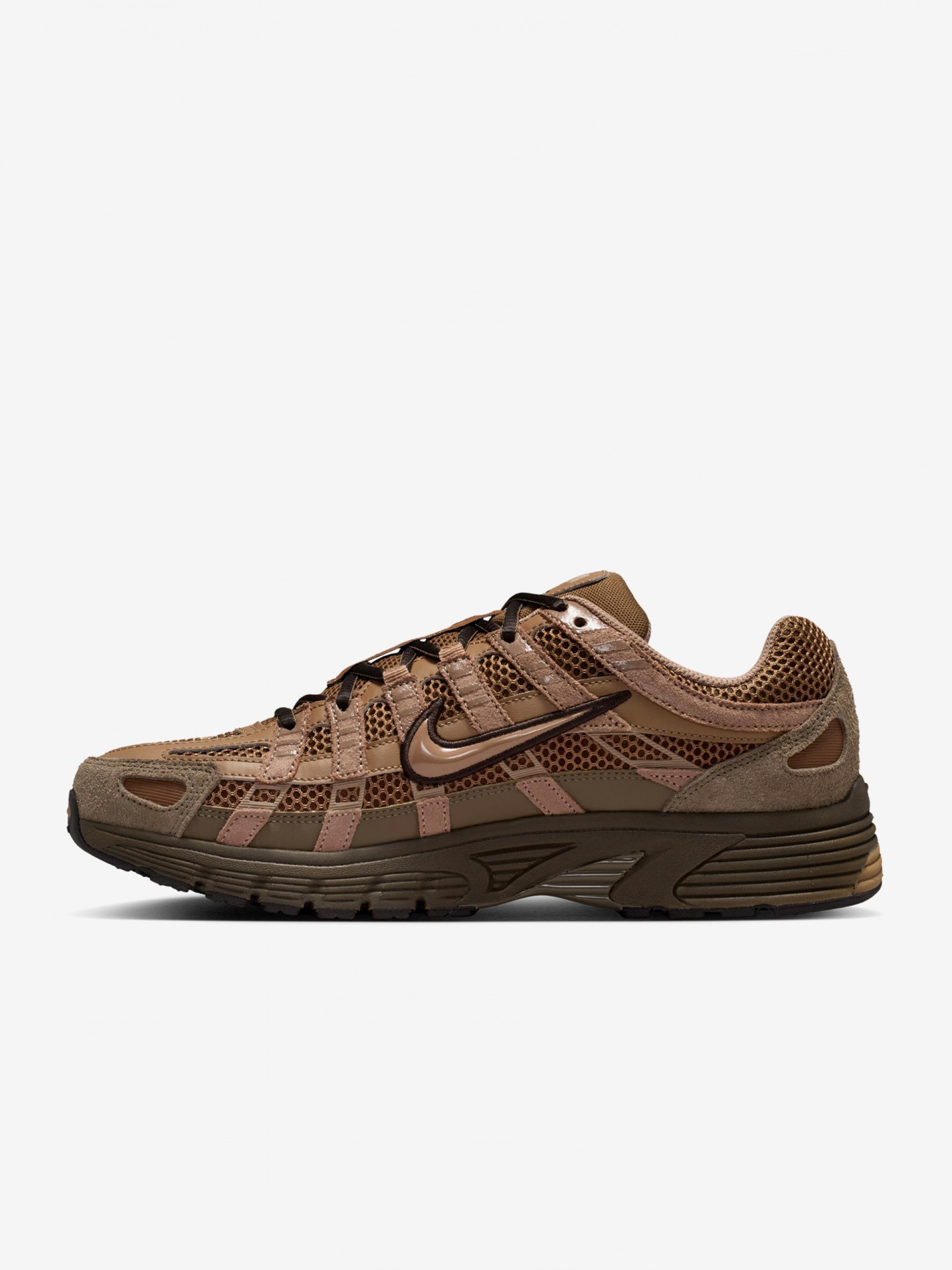 Nike P-6000 Brown Suede Sneakers For Men