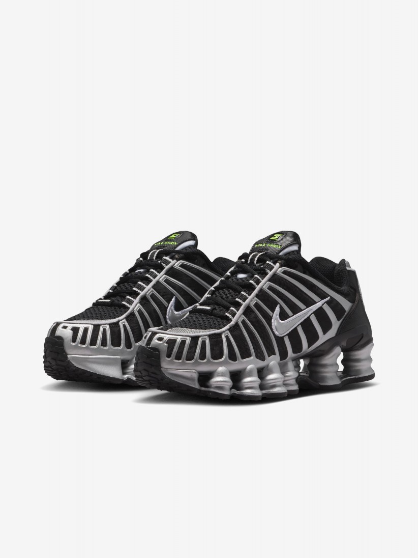Zapatillas Nike Shox TL Negras y Plateadas J�nior