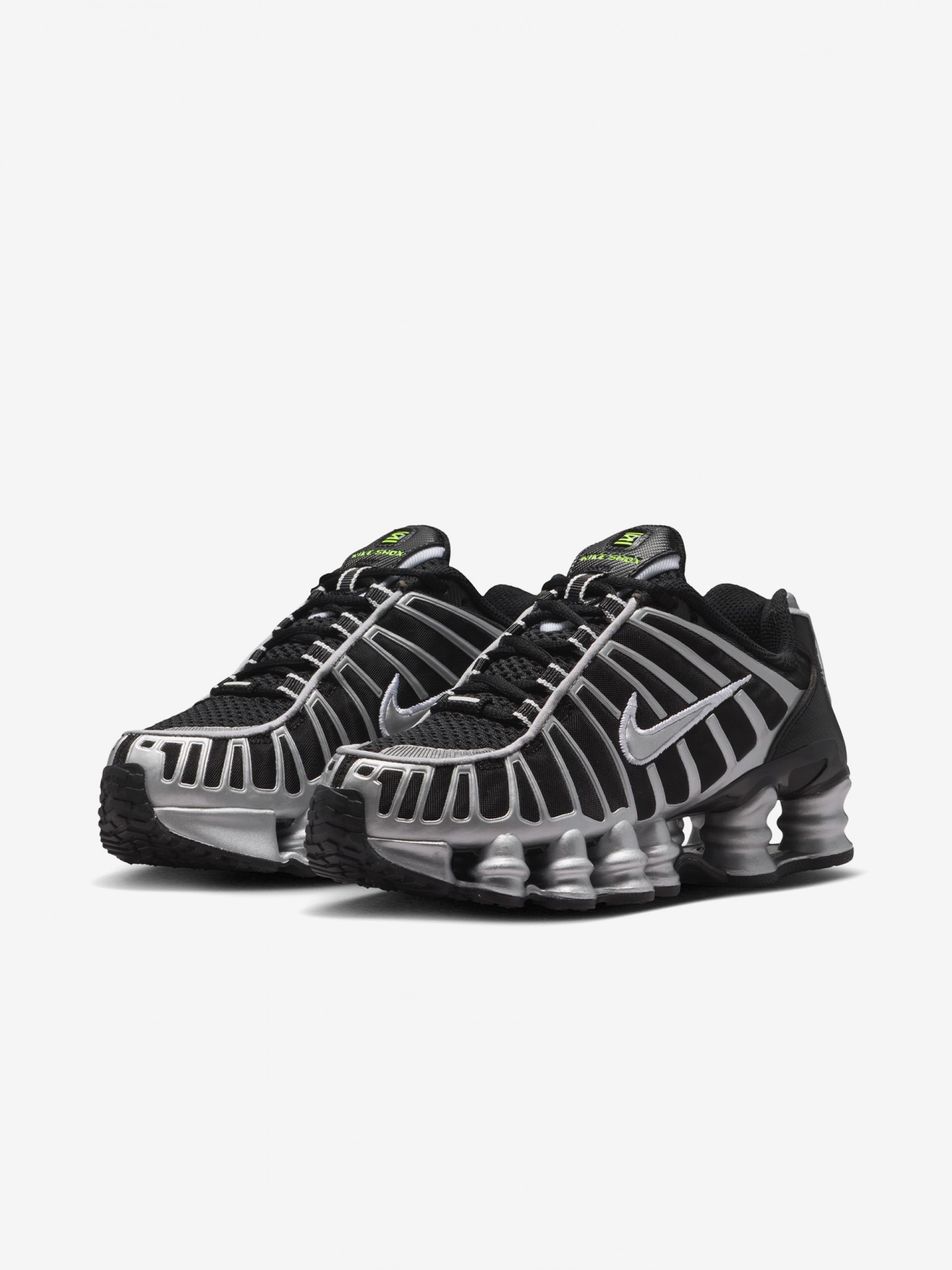 Sapatilhas Nike Shox TL Pretas e Prateadas Júnior