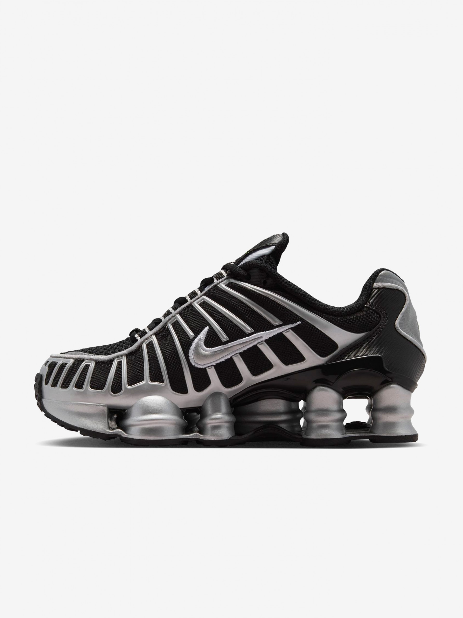 Sapatilhas Nike Shox TL Pretas e Prateadas Júnior