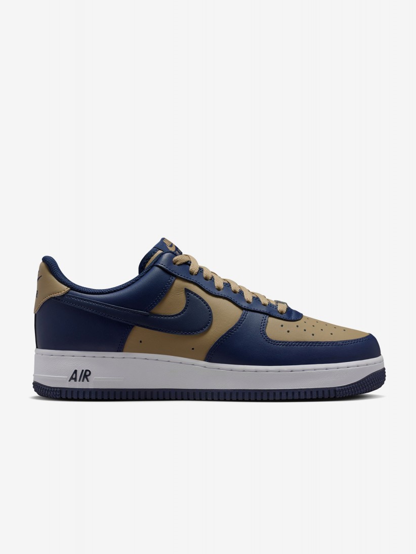Sapatilhas Nike Air Force 1 07 Azuis e Caqui Para Homem