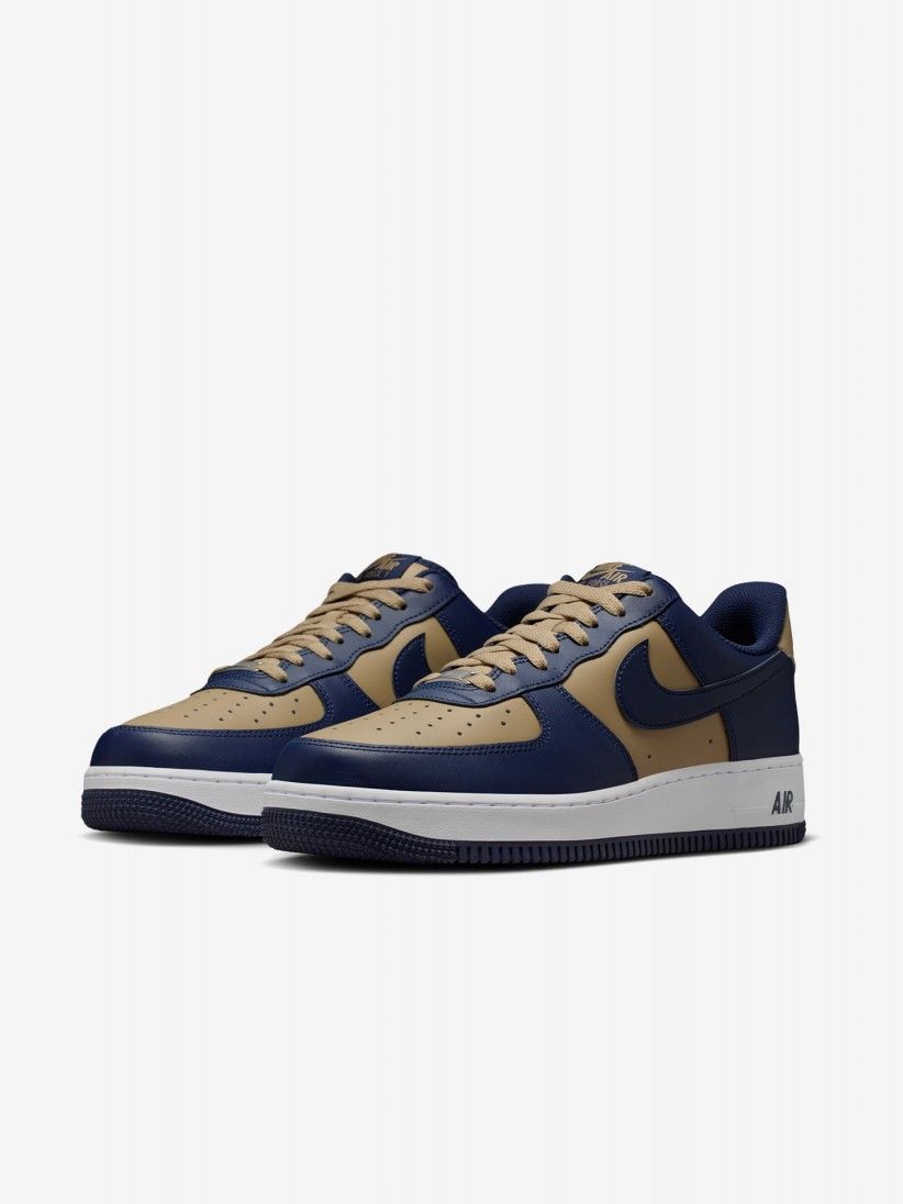 Sapatilhas Nike Air Force 1 07 Azuis e Caqui Para Homem