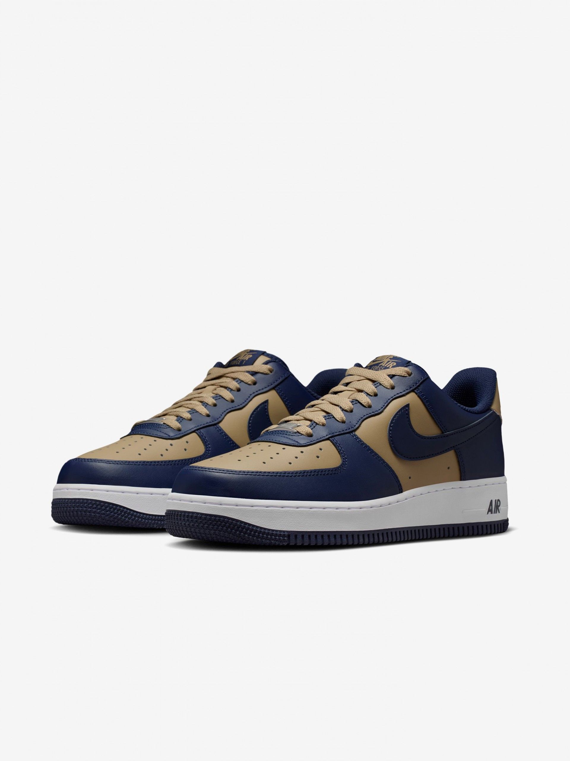 Sapatilhas Nike Air Force 1 07 Azuis e Caqui Para Homem