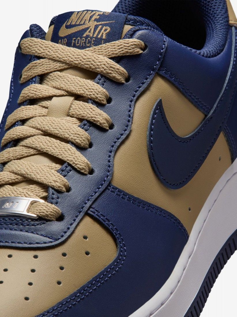 Sapatilhas Nike Air Force 1 07 Azuis e Caqui Para Homem