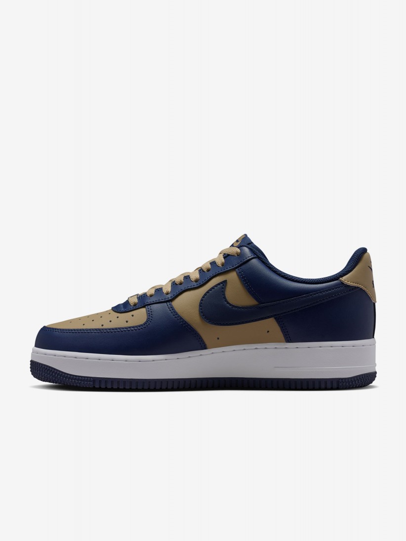 Sapatilhas Nike Air Force 1 07 Azuis e Caqui Para Homem