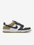Sapatilhas Nike Dunk Low Essential+ Brancas, Pretas e Verdes J�nior
