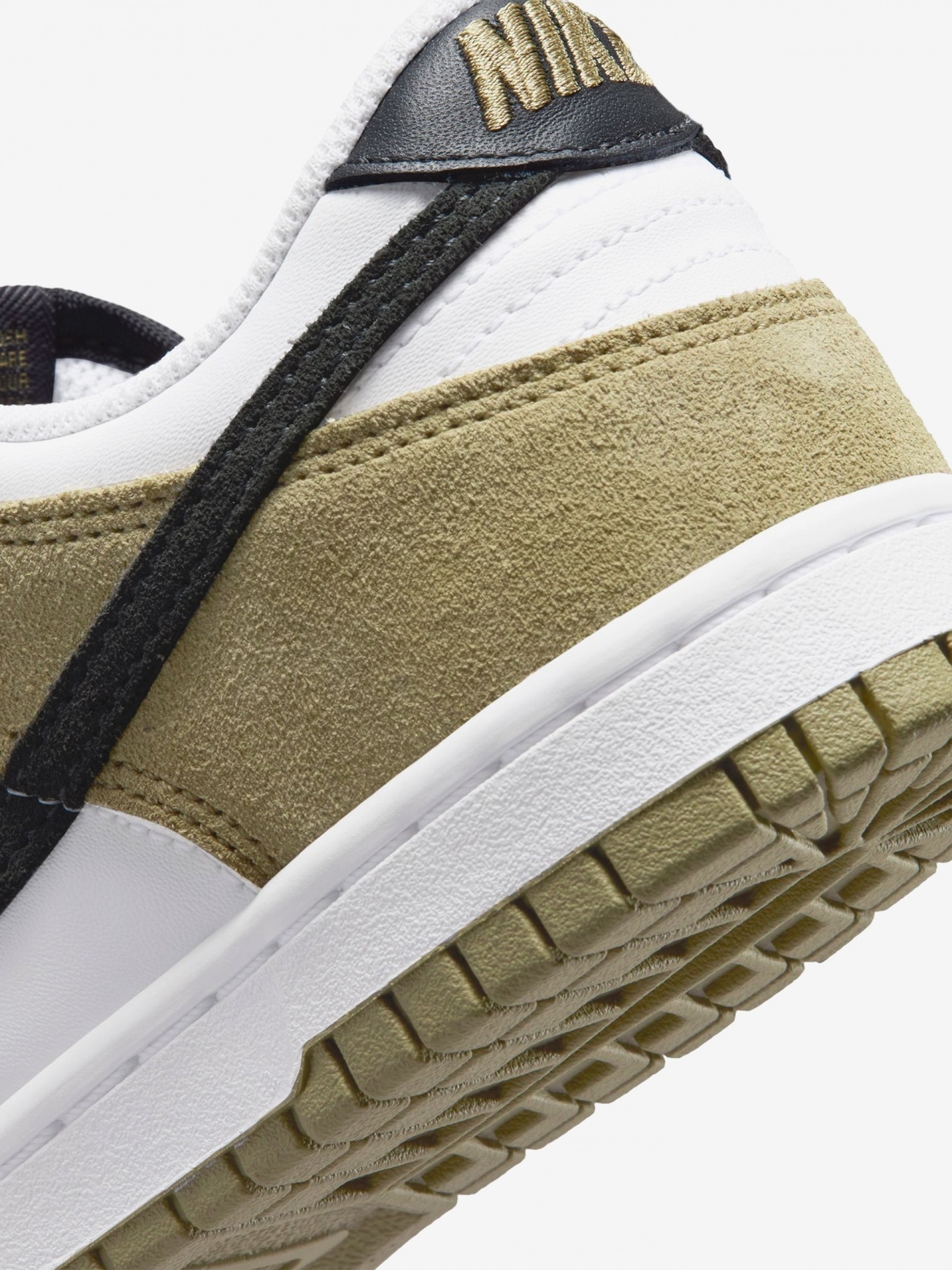 Nike Dunk Low Essential+ White, Black and Green Junior Sneakers