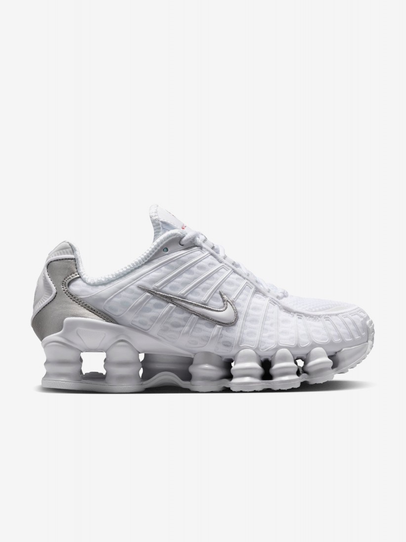 Zapatillas Nike Shox TL Blancas y Plateadas J�nior