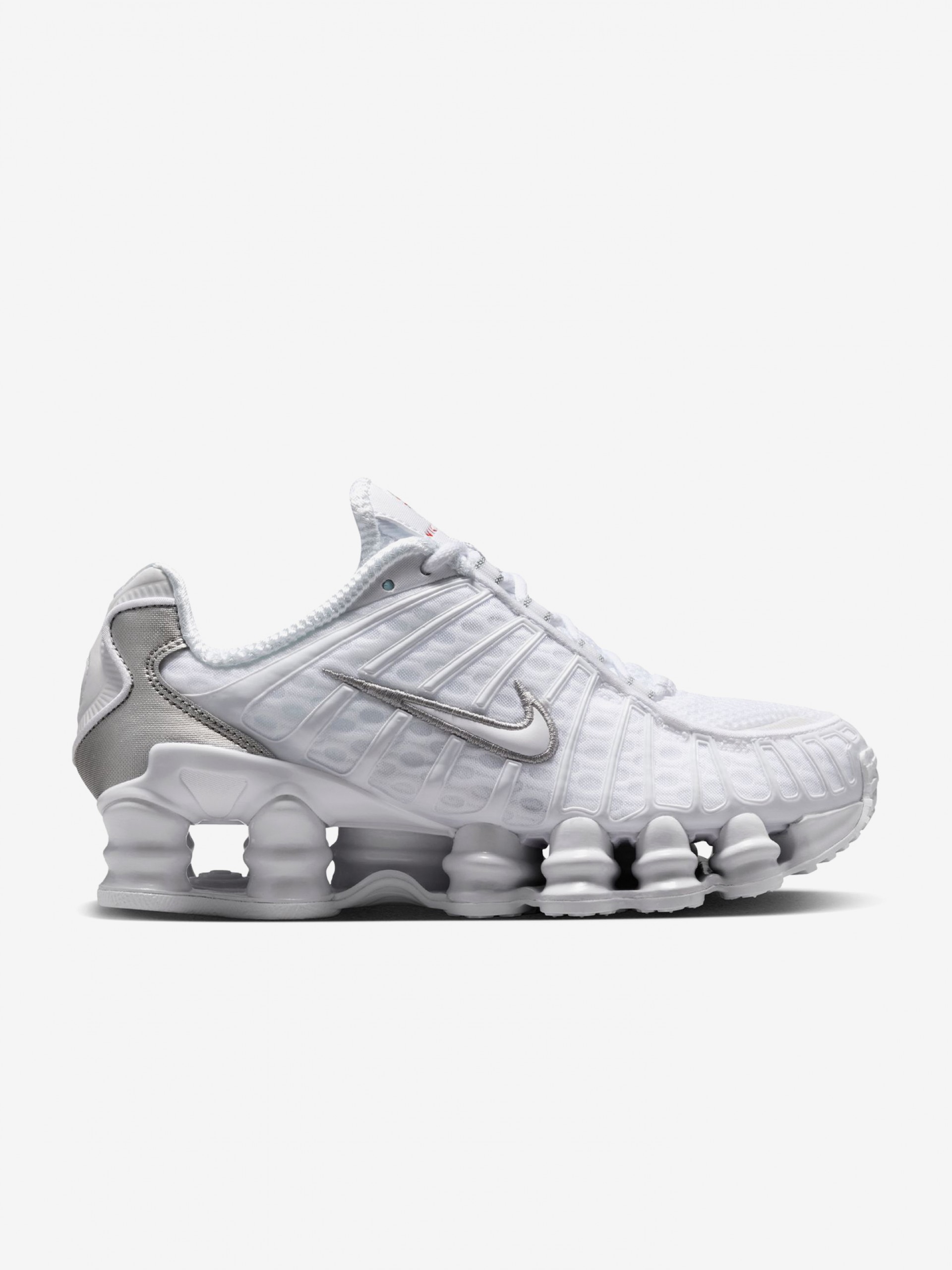 Nike Shox TL White and Silver Junior Sneakers