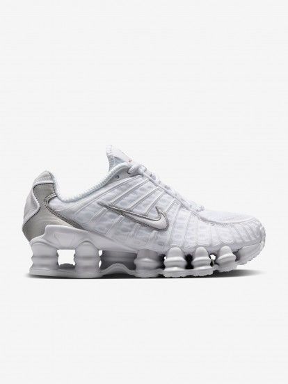 Zapatillas Nike Shox TL Blancas y Plateadas J�nior
