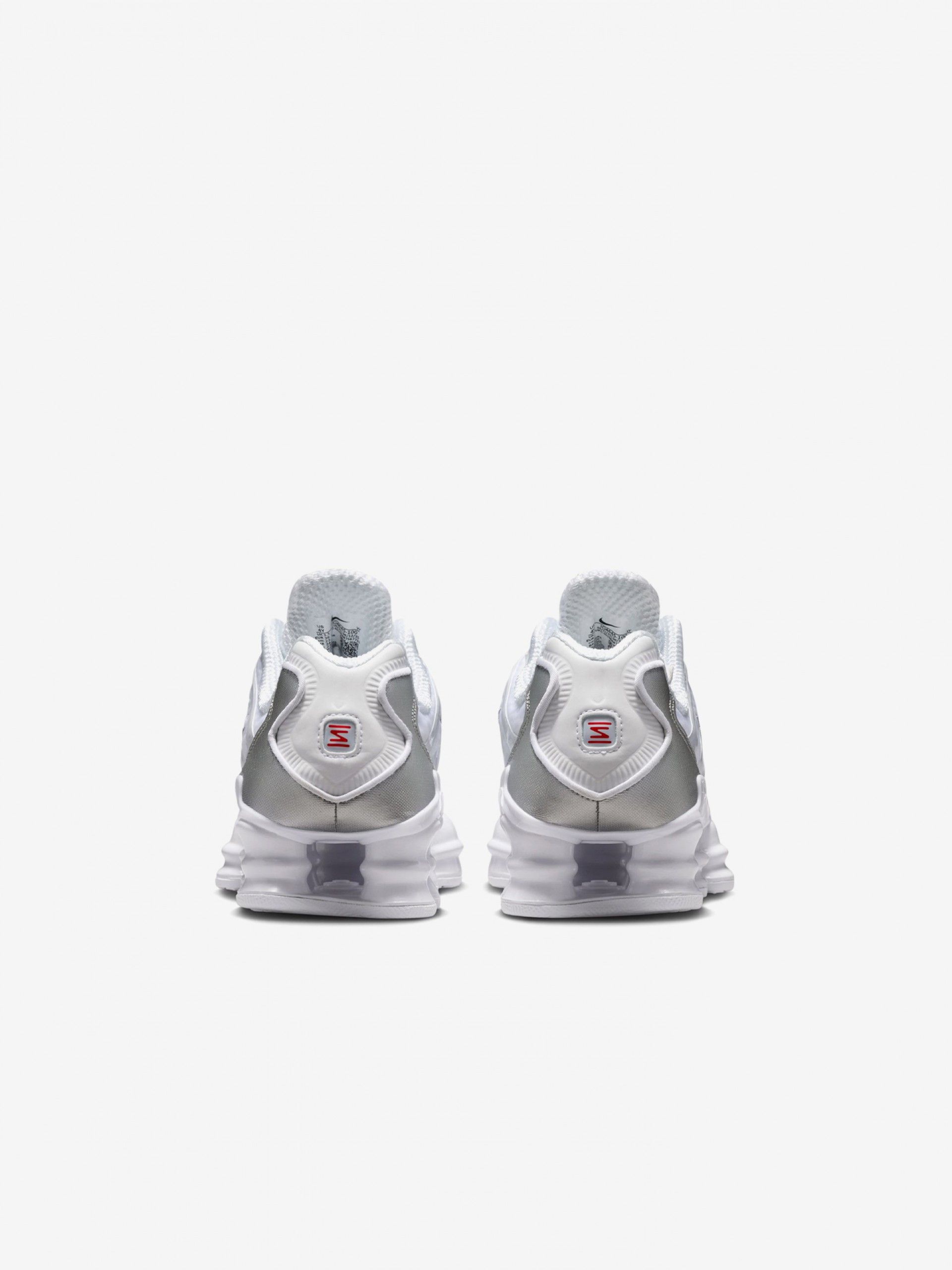 Nike Shox TL White and Silver Junior Sneakers