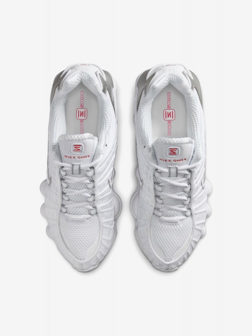 Zapatillas Nike Shox TL Blancas y Plateadas J�nior