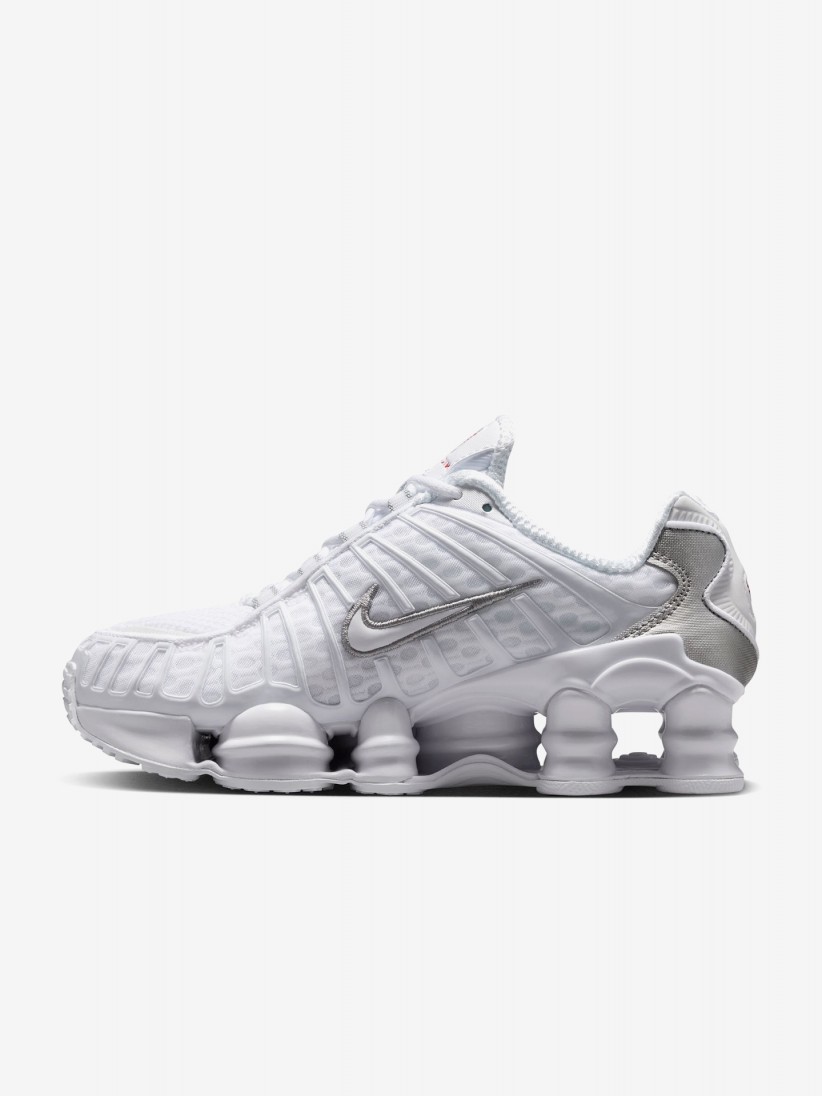 Zapatillas Nike Shox TL Blancas y Plateadas J�nior